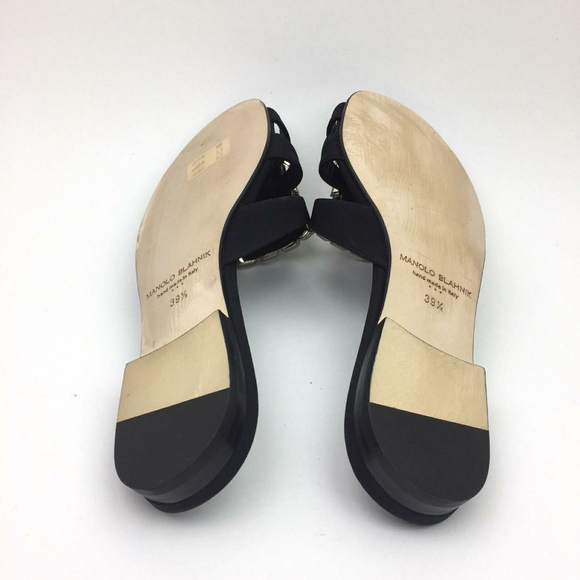 MANOLO BLAHNIK Iluna Buckle Slide Sandal sz 9.5 - Picture 10 of 16